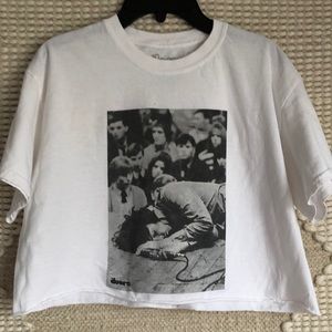 Brandy Melville Jim Morrison crop T-shirt Size M